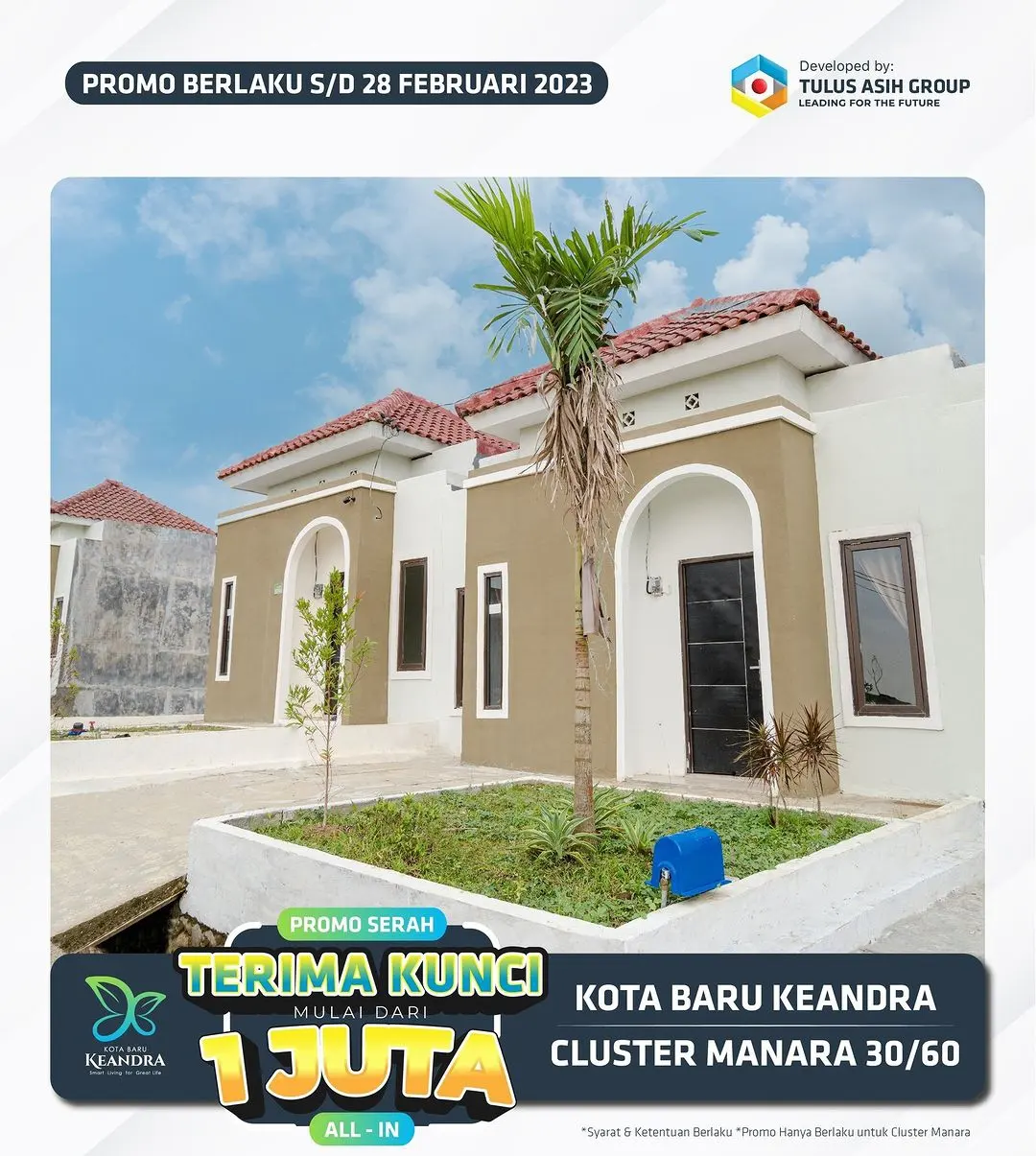 rumah murah cuma sejuta di manara