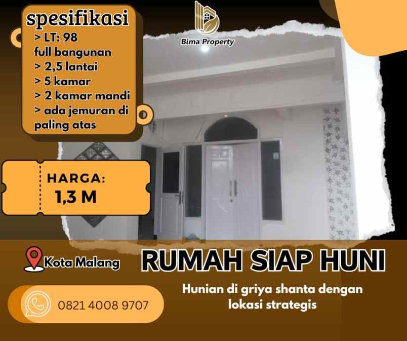 rumah siap huni dengan lokasi strategis