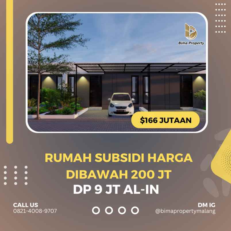 rumah subsidi harga dibawah 200 juta dp 9 jt all in