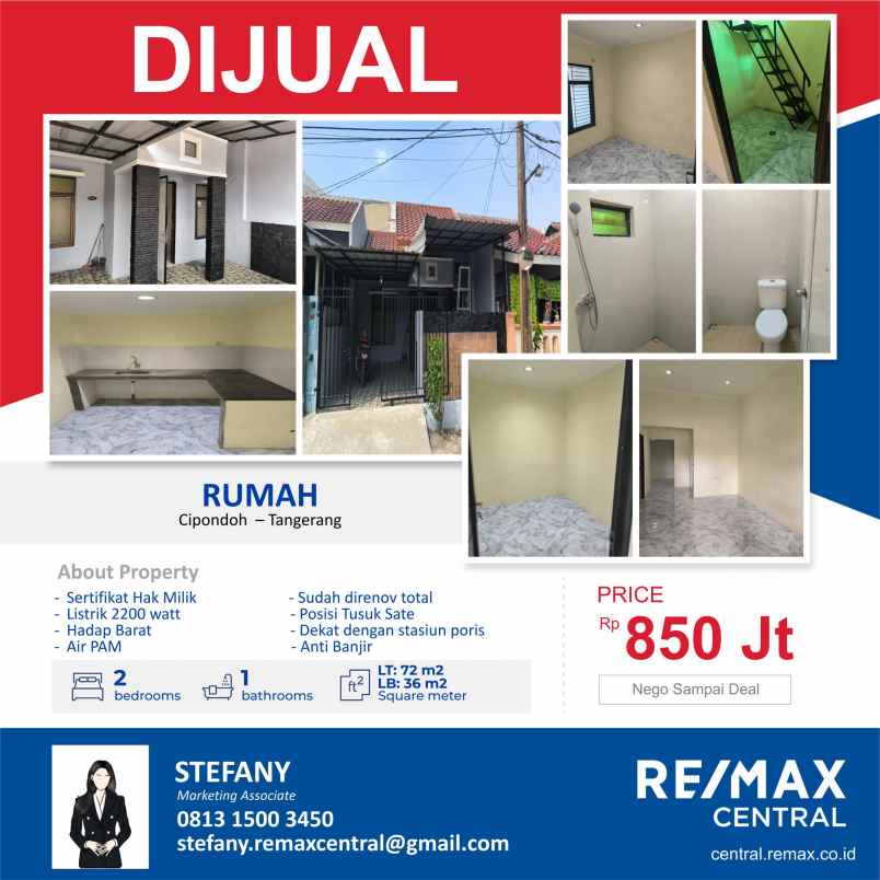 rumah sudah renovasi total didaerah cipondoh tangerang