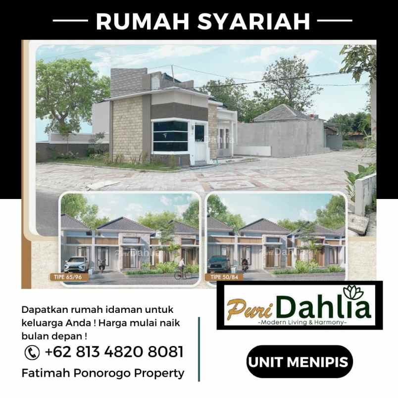 rumah syariah atap limasan minimalis ponorogo