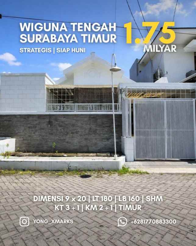 rumah wiguna tengah strategis siap huni