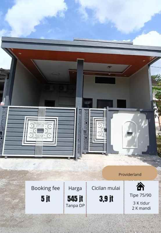 semi furnished luas 90 meter 3kt 2km bisa kpr dp 0