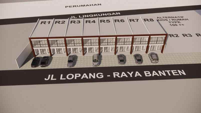 tanah 1000 meter pinggir jalan raya dekat pasar rau