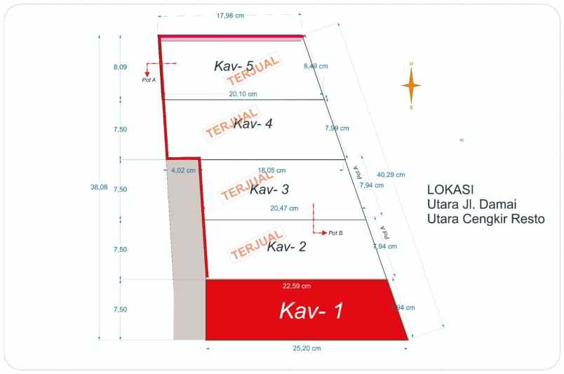 tanah kavling di jl kaliurang km 9 utara ugm