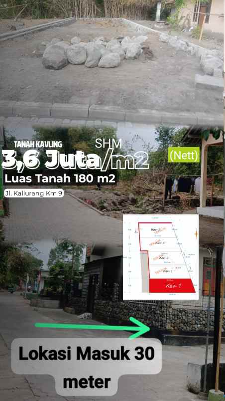 tanah kavling di jl kaliurang km 9 utara ugm