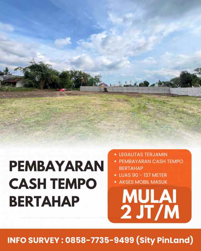 tanah kavling murah dekat pasar sleman