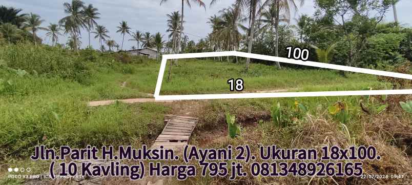 tanah parit h muksin ukuran 18x100