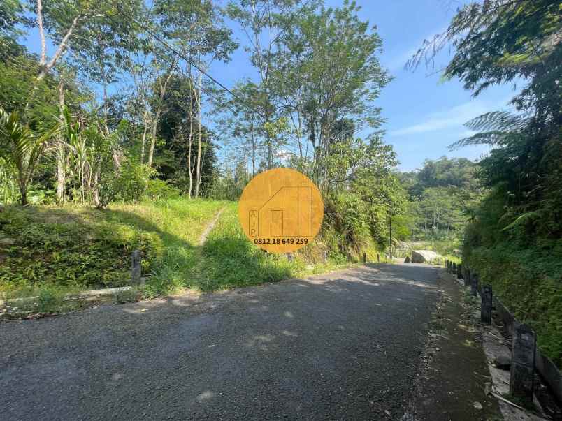 tanah pekarangan pakem kaya view gunung pinggir sungai