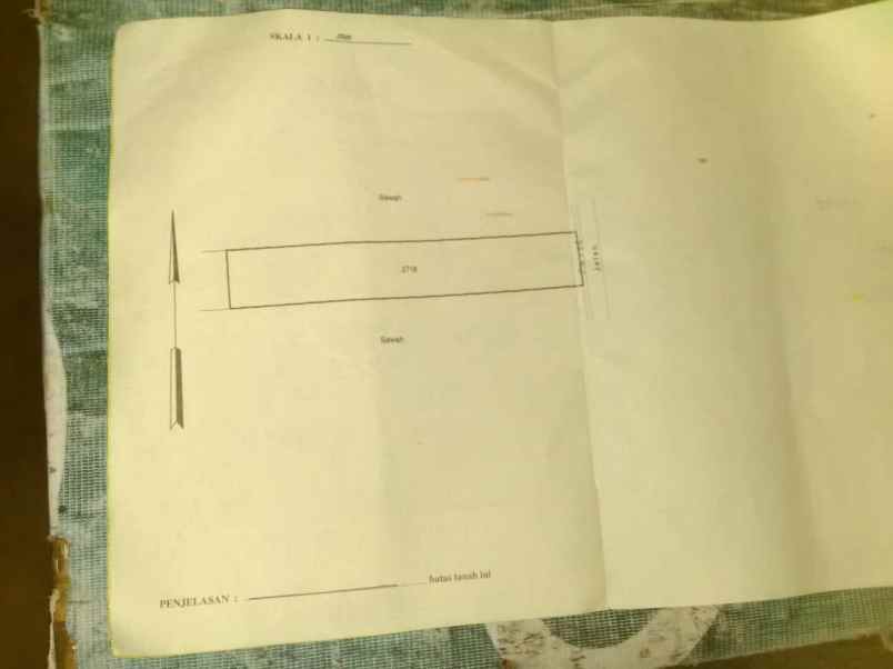 tanah sawah dijual