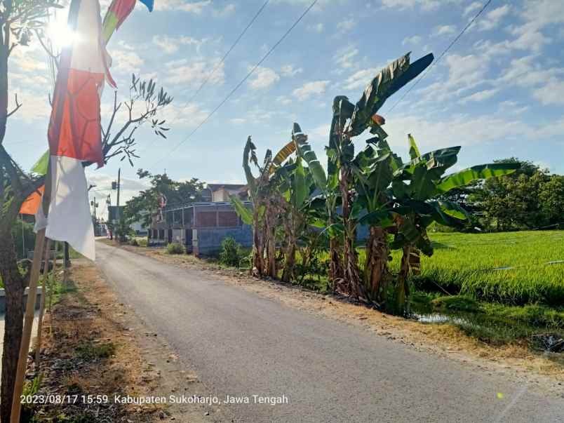 tanah strategis dijual sukoharjo kota dekat samsat