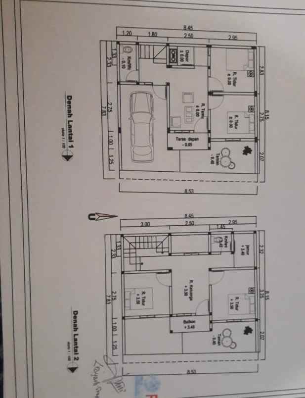 turun harga rumah 2 lantai area lemahdadi bangunjiwo
