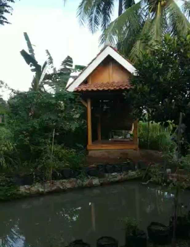 villa pinggir jalan murah view sawah dan gunung karang