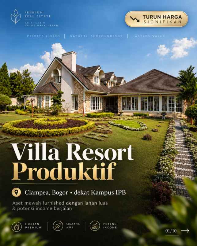 villa resort mewah di cibungbulang dekat ipb bogor