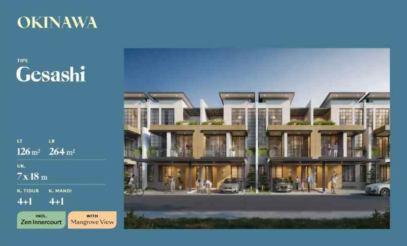 cluster okinawa at pasir putih residences pik2 md971