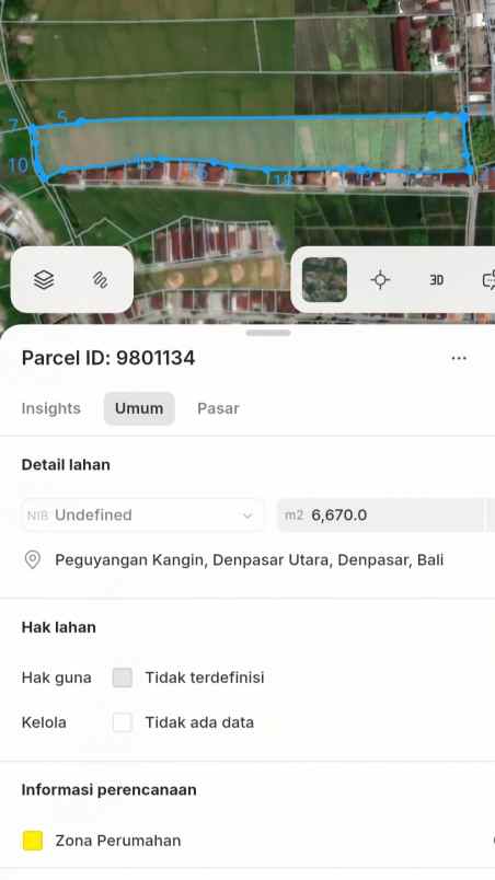 dijual 79 01 are jl astasura vi nangka utara denpasar