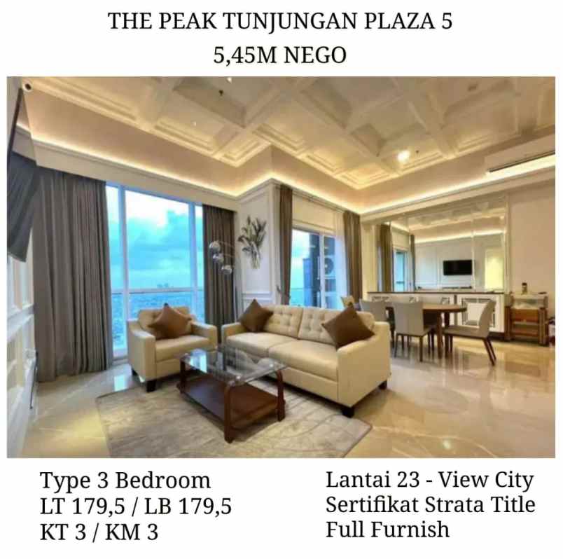 dijual apartemen apartemen the peak