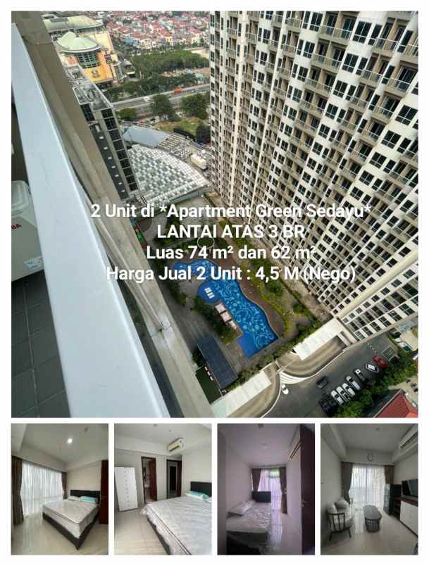 dijual apartemen cengkareng barat kota