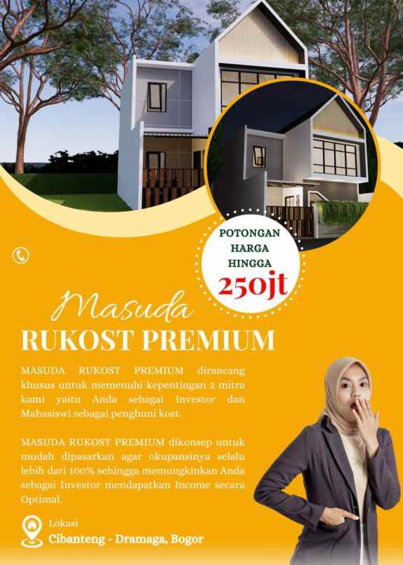 dijual kost jl swadaya cibanteng