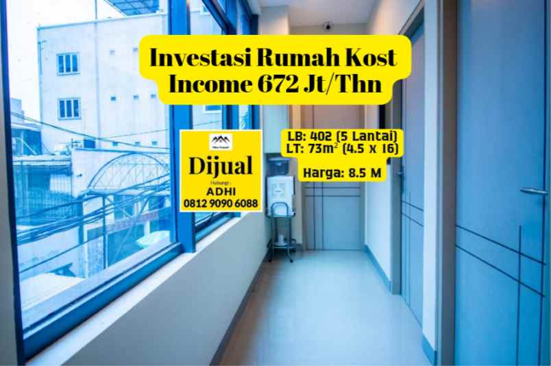 dijual kost petojo utara gambir