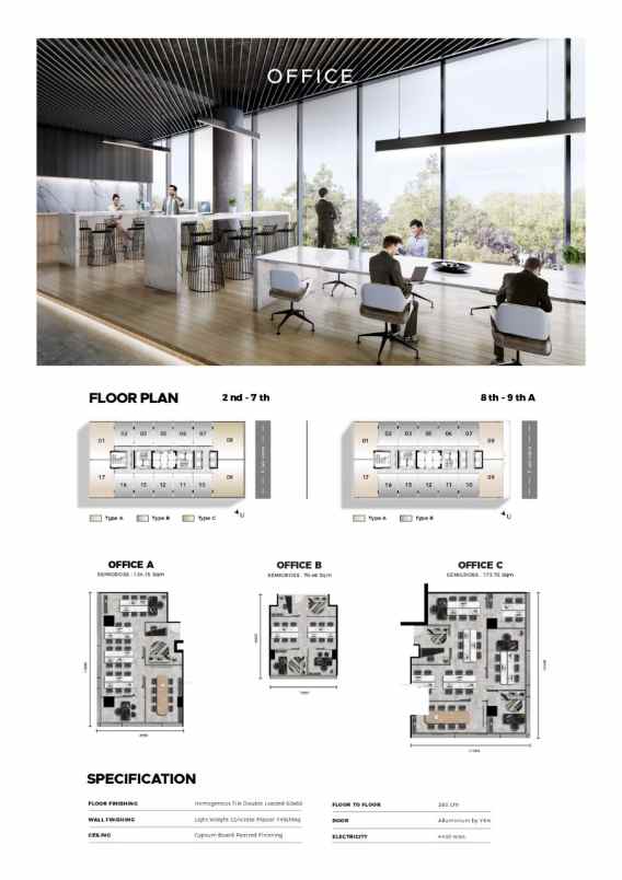 dijual office space di alam sutera