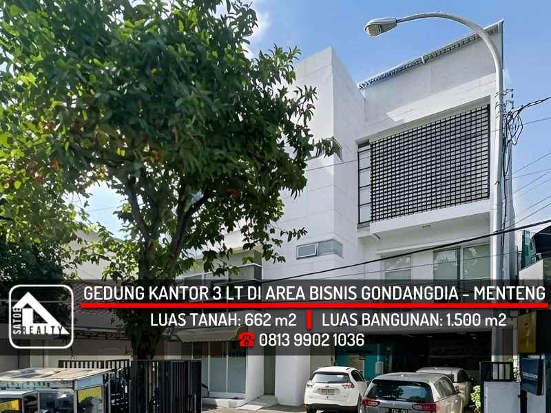dijual ruko gudang kantor gondangdia menteng jakarta