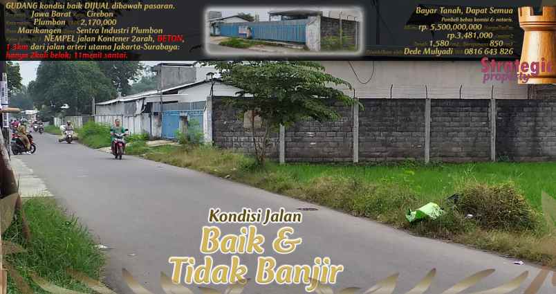 dijual ruko gudang kantor jl kisabalanang no 11 kel