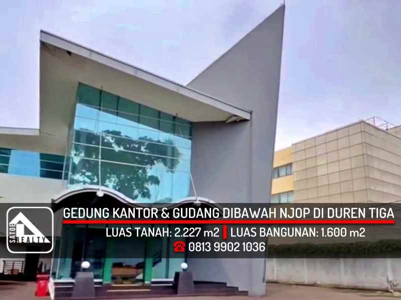 dijual ruko gudang kantor jl raya pasar minggu duren