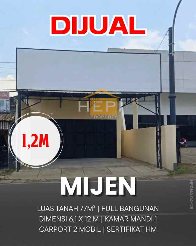 dijual ruko siap pakai di mijen semarang