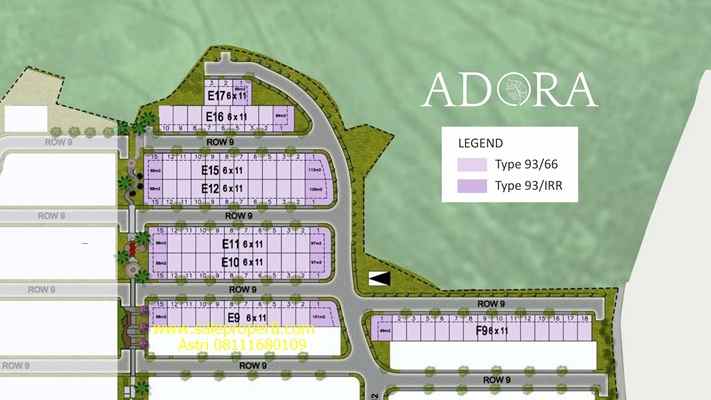 dijual rumah adora terravia