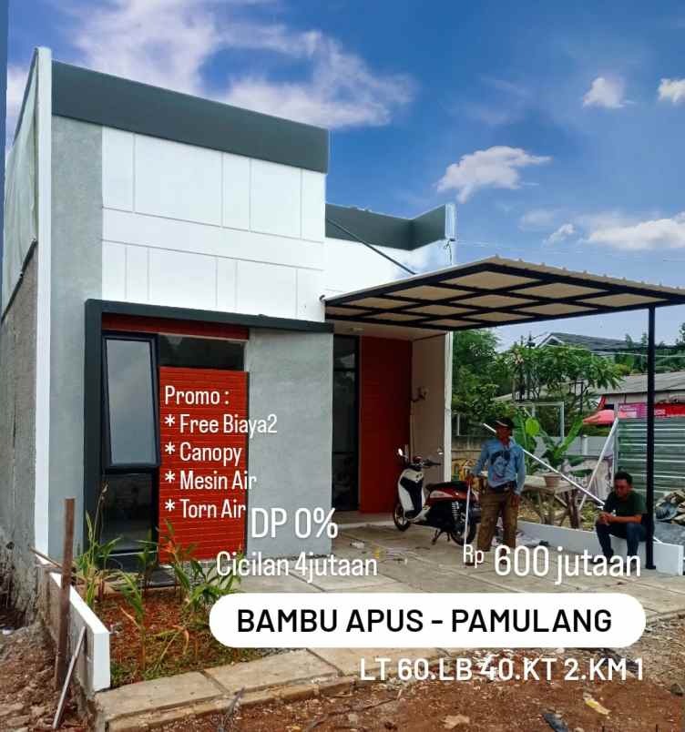 dijual rumah banbu apus pamulang tangsel