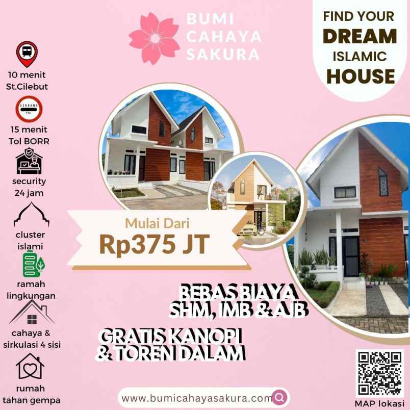 dijual rumah cilebut tanah sereal bogor