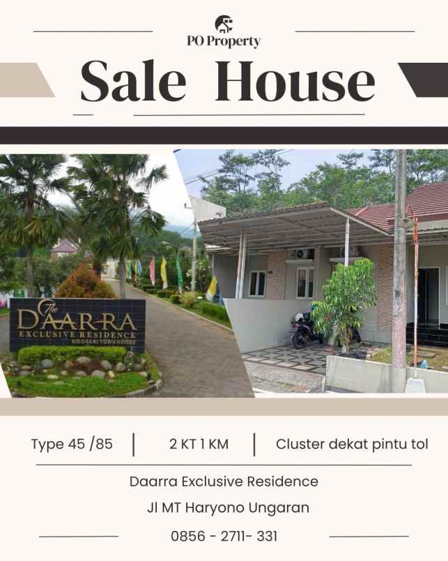 dijual rumah daarra residence