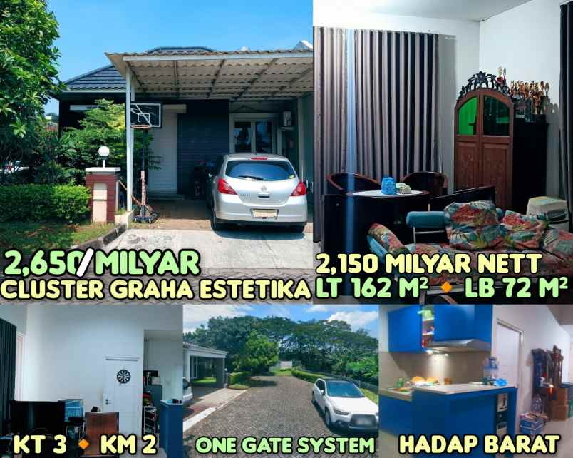 dijual rumah di graha estetika tembalang semarang