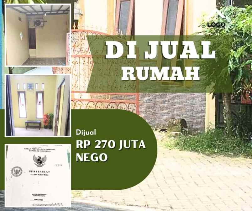 dijual rumah full bangunan full perabot