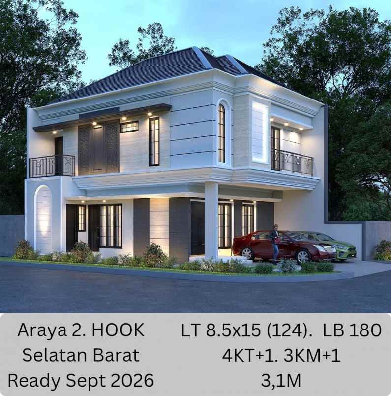 dijual rumah galaxy bumi permai araya 2