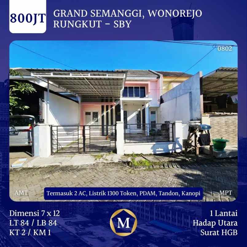 dijual rumah grand semanggi