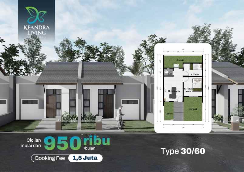 dijual rumah jalan ir soekarno sampiran