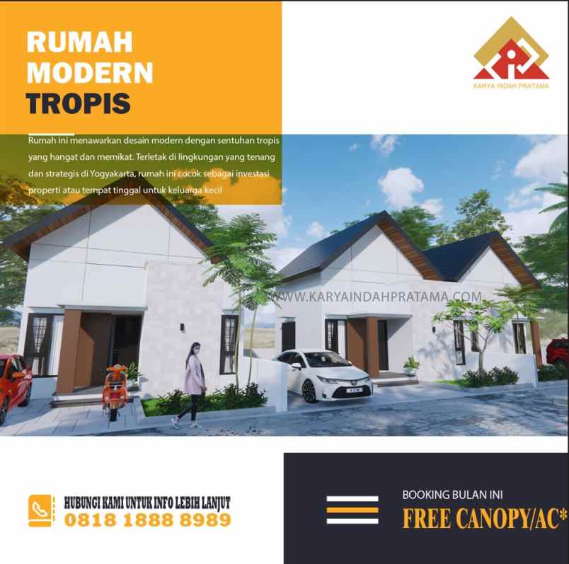 dijual rumah jalan raya berbah