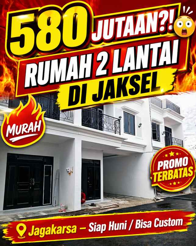 dijual rumah jalan raya jagakarsa