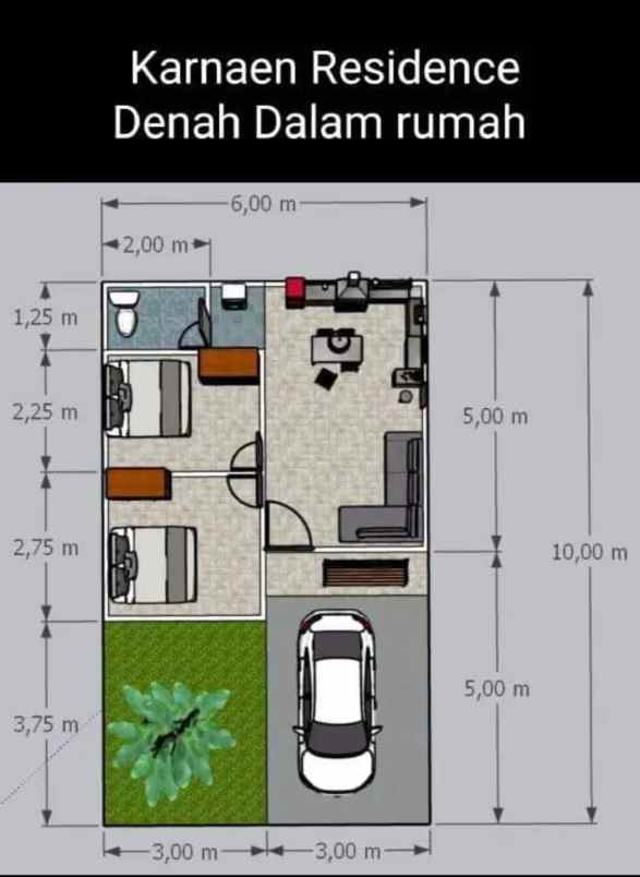 dijual rumah jalan raya srimukti