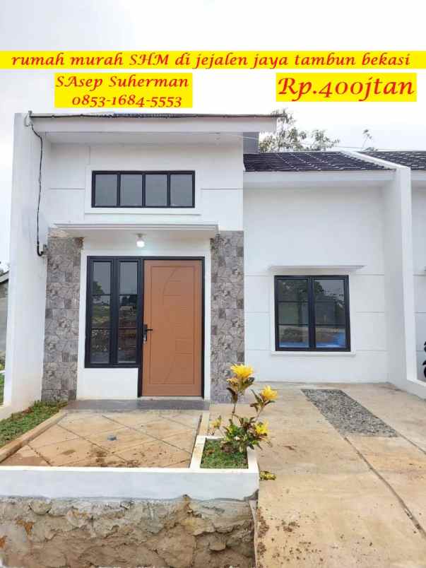 dijual rumah jejalan tambun bekasi jawa