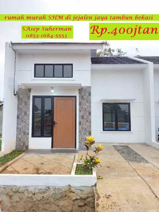 dijual rumah jejalan tambun bekasi jawa