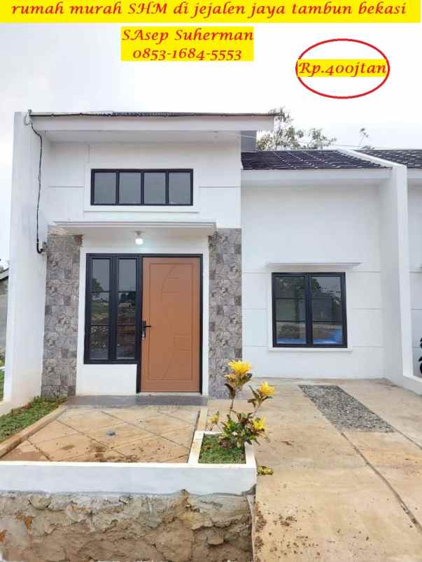 dijual rumah jejalan tambun bekasi jawa