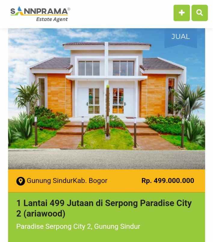 dijual rumah jl atma asnawi serpong selatan