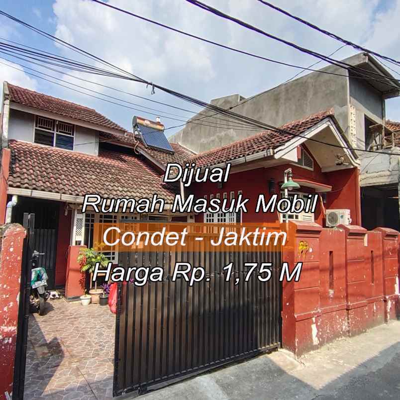 dijual rumah jl h muhyi masuk dari jl