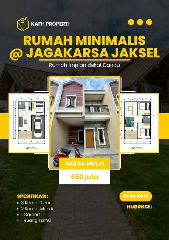 dijual rumah jl kahfi