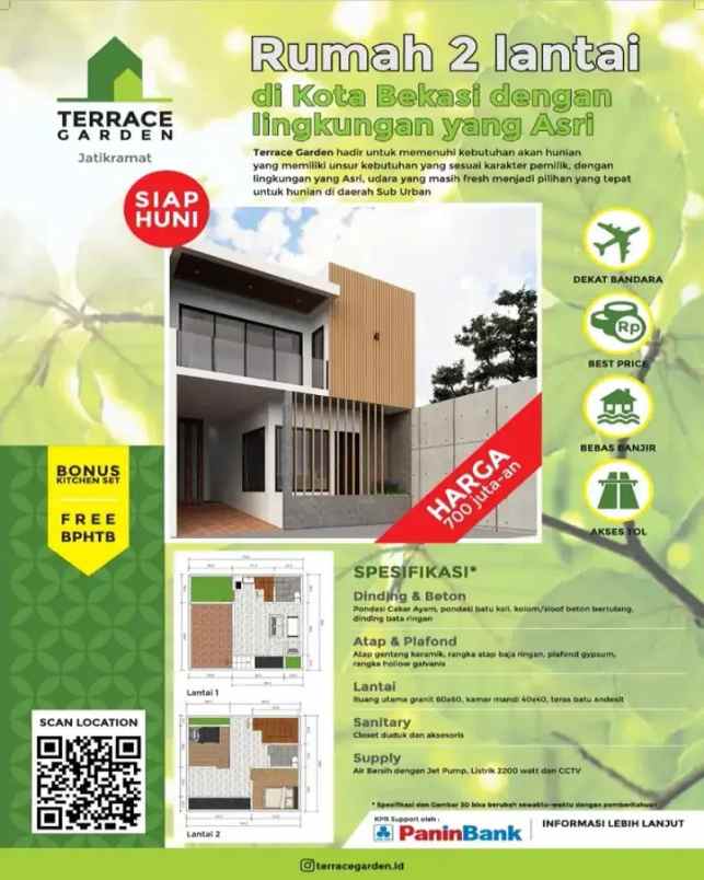 dijual rumah jl ta lim no 36 kel