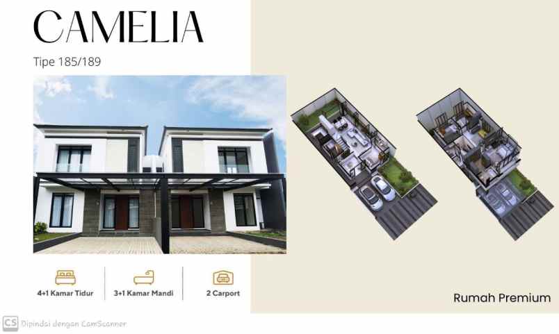 dijual rumah jln cipamokolan