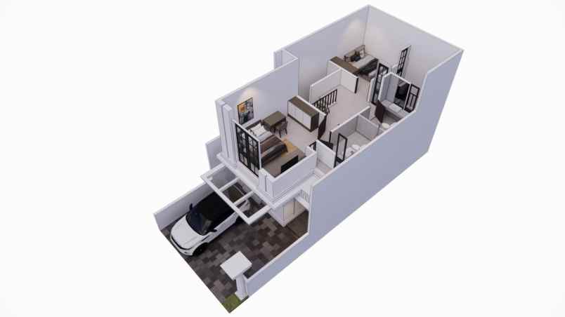 dijual rumah jln h mughni jatimekar